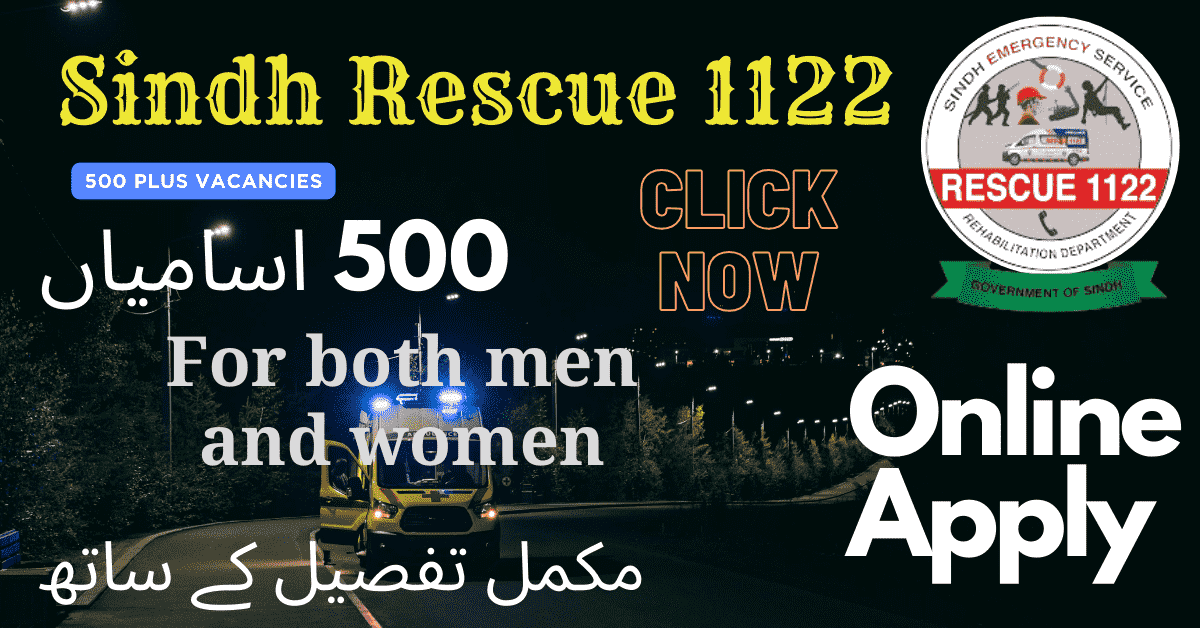Sindh rescue 1122 jobs